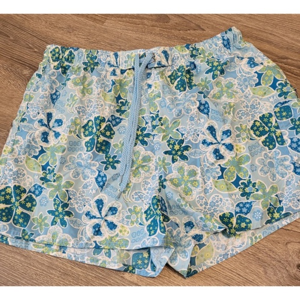 Y2k Big‎ Dogs Shorts Men's XL Multicolor Hawaiian Tropical Floral Swim Trunks